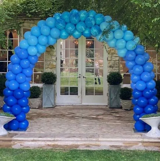 Blue Balloon Arch Decorations Santa Barbara
