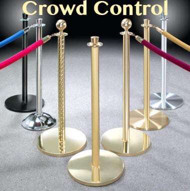 stanchions and crown control