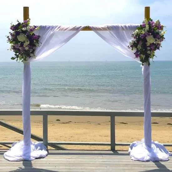 bamboo wedding arch