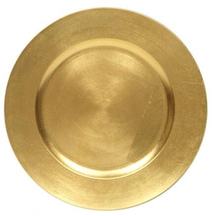 Melamine Gold Charger Plate