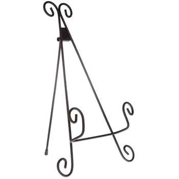 black tabletop easels