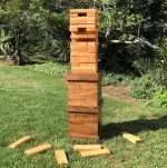 Giant wooden block stacking game rental similar to Jenga®