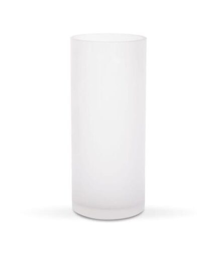 Frosted Glass Cylinder Vase