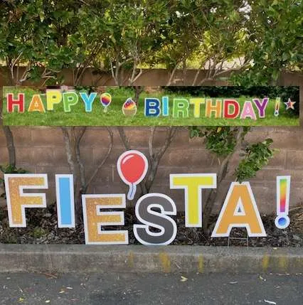 Fiesta Yard Sign Letters