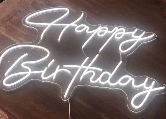 Happy Birthday Neon Sign