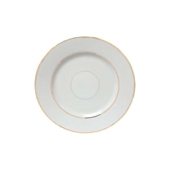 double gold rim saucer