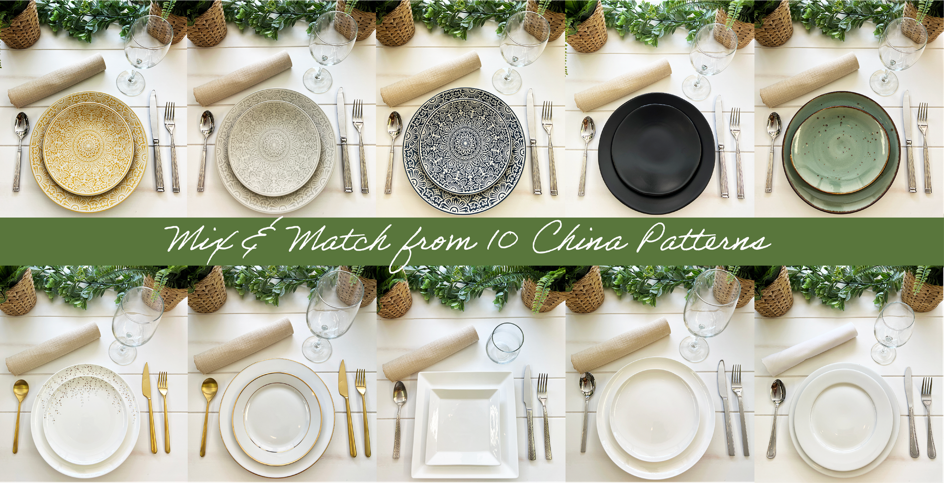 10 china pattern rentals